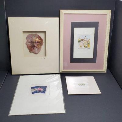 Signed Original Art: Paris Watercolor, Manipulated Polaroid, Signed & Numbered Print & Molded Paper