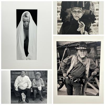 Chuck Bress Photography: Black & White Portraits (4), Matted 16x20”