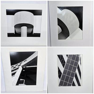Chuck Bress Photography: Black & White Architectural Abstractions, Matted16x20”
