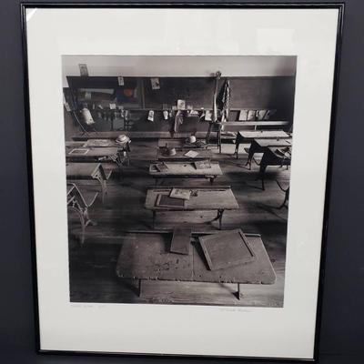 Chuck Bress Signed Black & White Photograph "Wilson School 25V" - Framed 20x24"