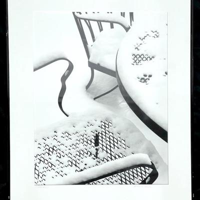 Chuck Bress Signed Photograph "Chairs #47" - Framed 20*24