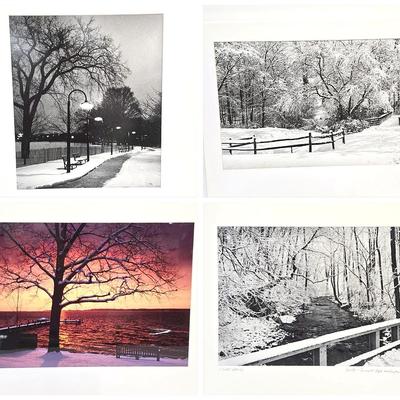 Chuck Bress Photography: Color & Black & White Winter Scenes, Matted 16x20”