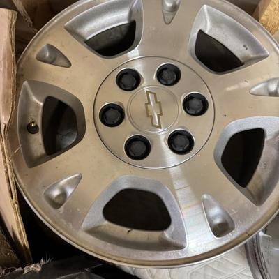 Sale Photo Thumbnail #56: Pair of four Chevrolet rims