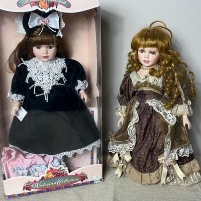 Heirloom Collection Porcelain and Another Doll