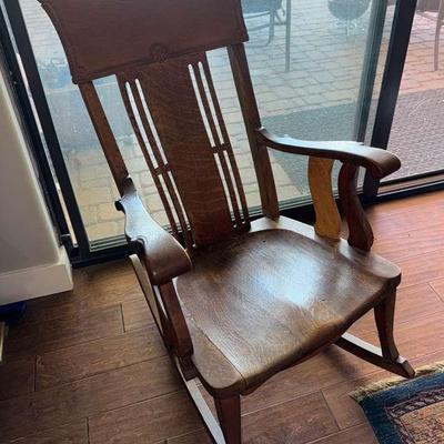 Beautiful Vintage Wooden Rocking Chair