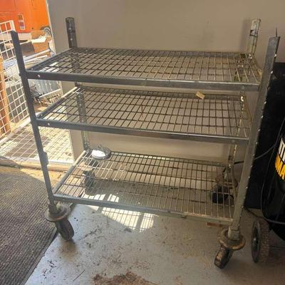 Rolling Metal Shelf Cart