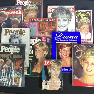 Princess Diana Collection Of Magazines
