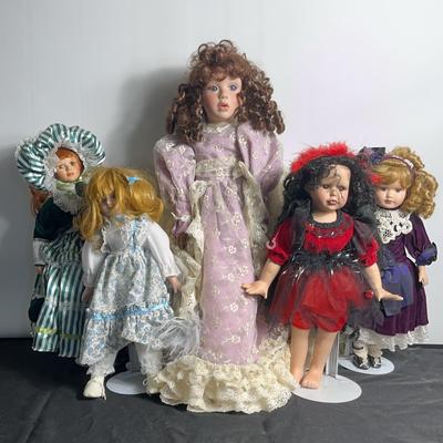 KAIS Janis Berard Porcelain 'Precious Heirloom' Doll, And Orher porcelain dolls 