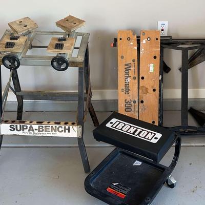 Supa-Bench and Workmate 300 Bench Plus Ironton Rolling Stool
