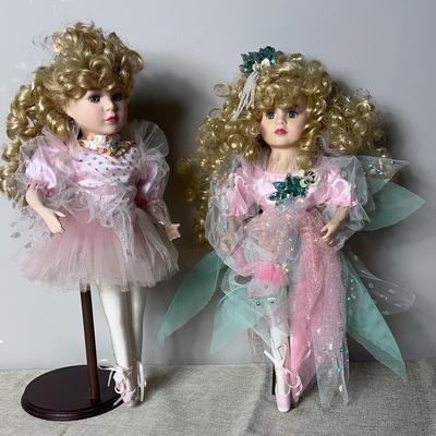 Porcelain Ballerina  Dolls (2)