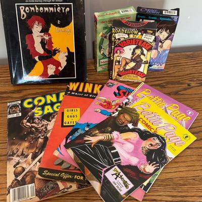 Comics, Anime VHS’s And Superman Coloring Book