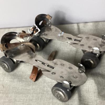 Vintage Metal Roller Skates