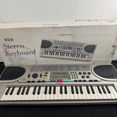 Midi Stereo Keyboard, Radioshack, With Box