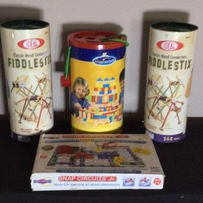 Ideal Fiddlestix, Snap Circuits Jr. And Imaginarium Wooden Blocks