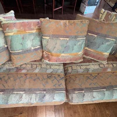Beautiful Upholstered Southwest-Themed Couch