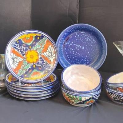 Ct365 flowers plates and bowls