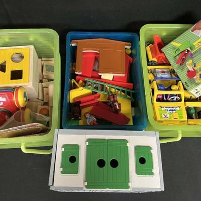 Sh691 mystery vintage toys with playmobil