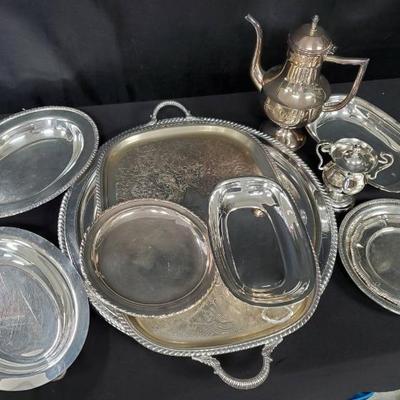 Ct391 silver plate serving ware