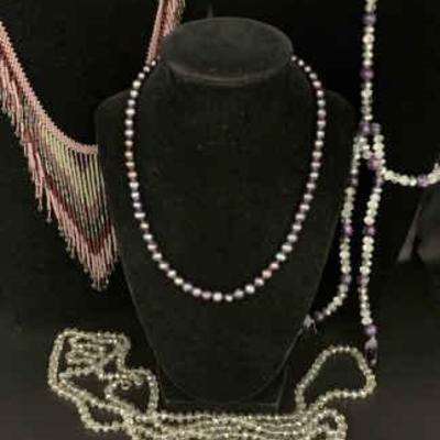 Ct361 purple sparkle costume jewelry
