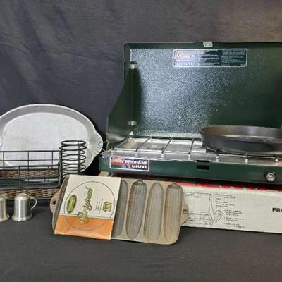 Ct416 coleman two burner propane stove, and more