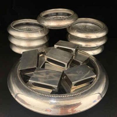 Ct407v sterling coasters napkin holders