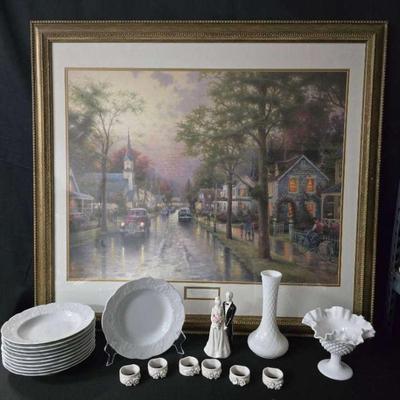 Ct410 hometown morning by thomas kinkade