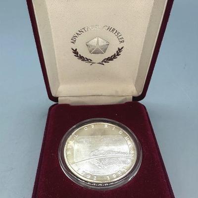1 ozt Silver Round Bill of Rights Coin