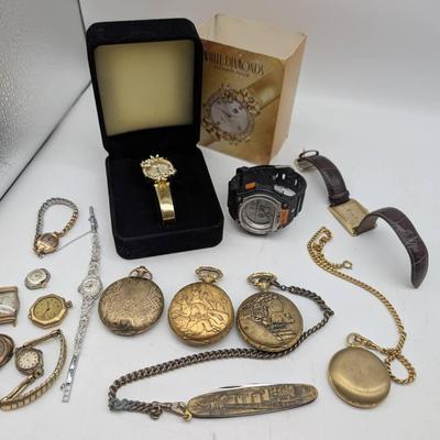 Group Of Pocket And Wrist Watches