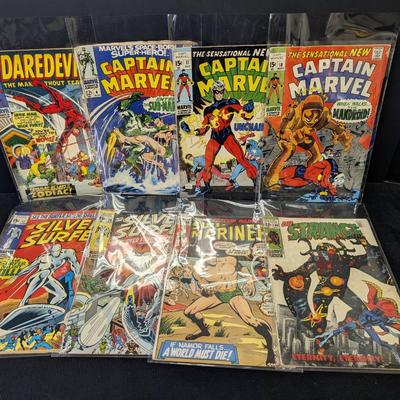 8 Silver Age Marvel Comic Books