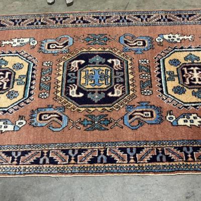 Vintage Iranian Area Rug 3’7x5’9”