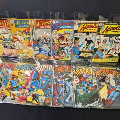 12 Silver Age Superboy & Adventure Comic Books
