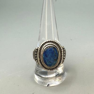 Chief Wolf Robe Hunt Silver & Turquoise Ring 