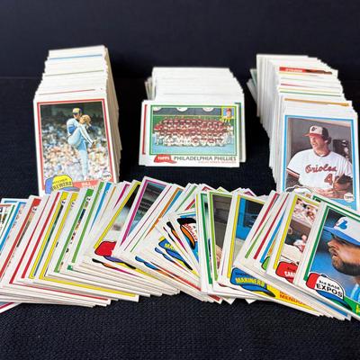 Group Of 1981 TOPPS Baseball Cards