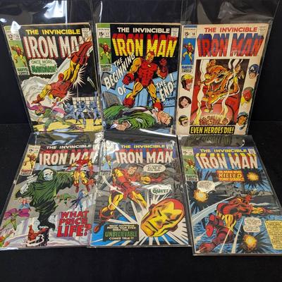 Six Silver Age Iron Man Comic Books