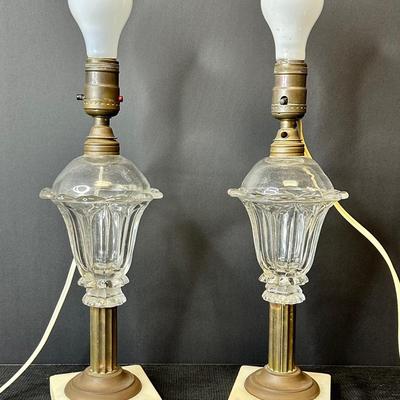 Pair Of Victorian Style Lamps
