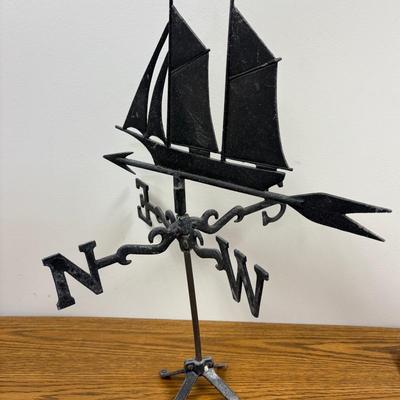 Metal Schooner Weathervane 