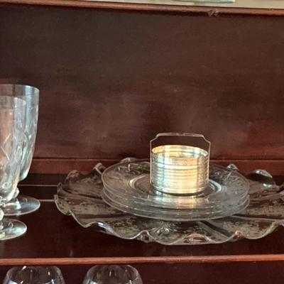 Heisey Water Goblets/hiballs/ Luncheon Plates 