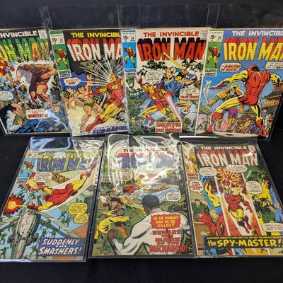 Seven Silver Age Iron Man Comic Books