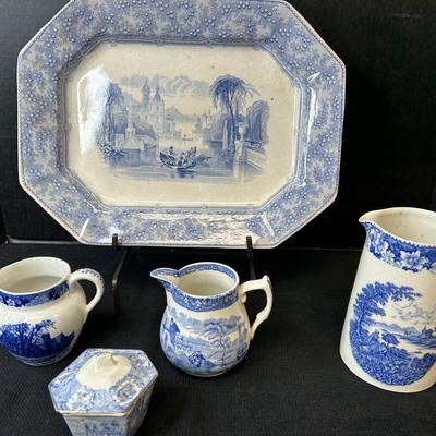 Collection Of Blue And White Transferware