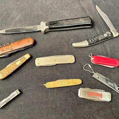 Collection Of 10 Vintage Pocket Knives