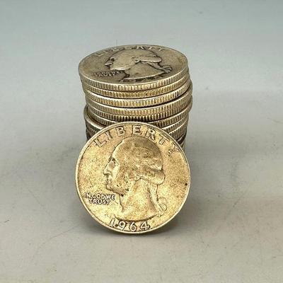 18 Silver Washington Quarters