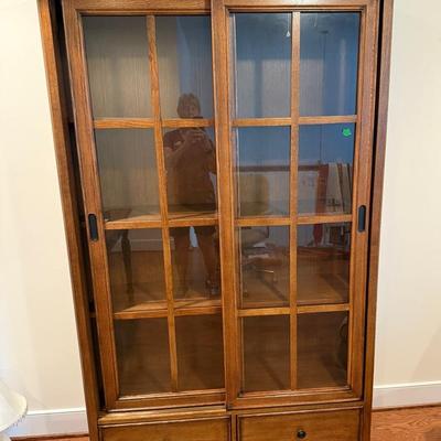 Amish Cheswyke Sliding Door Cabinet