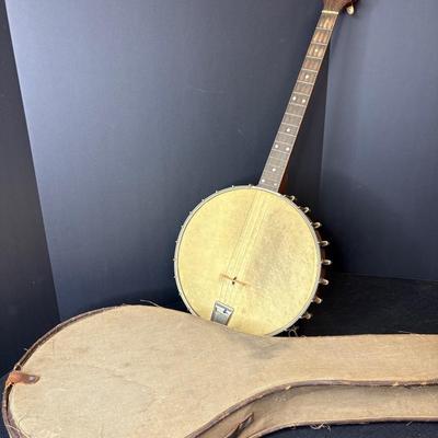 Vintage Bacon Banjo With Case