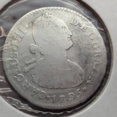 1795 Charles IV Silver 1 Reales