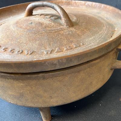 Premium Hollow Ware Cast Iron Antique Dutch Oven With Lid