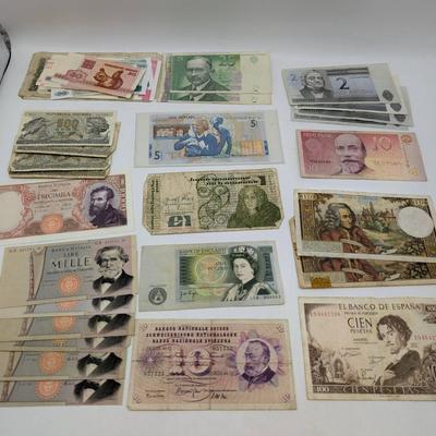 Group Of Vintage European Currency 
