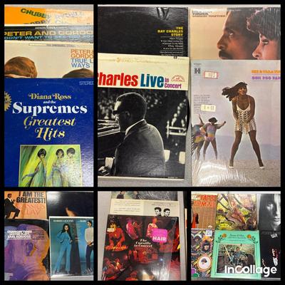 Assortment Of Vintage Vinyl Albums-Elvis, Ike & Tina, Cash & More