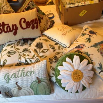 Huge Lot Of Decorative Pillows