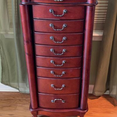 Wooden Jewelry Armoire