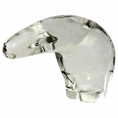 Sale Photo Thumbnail #119: ''Steuben'' Clear Glass Pollar Bear Paperweight